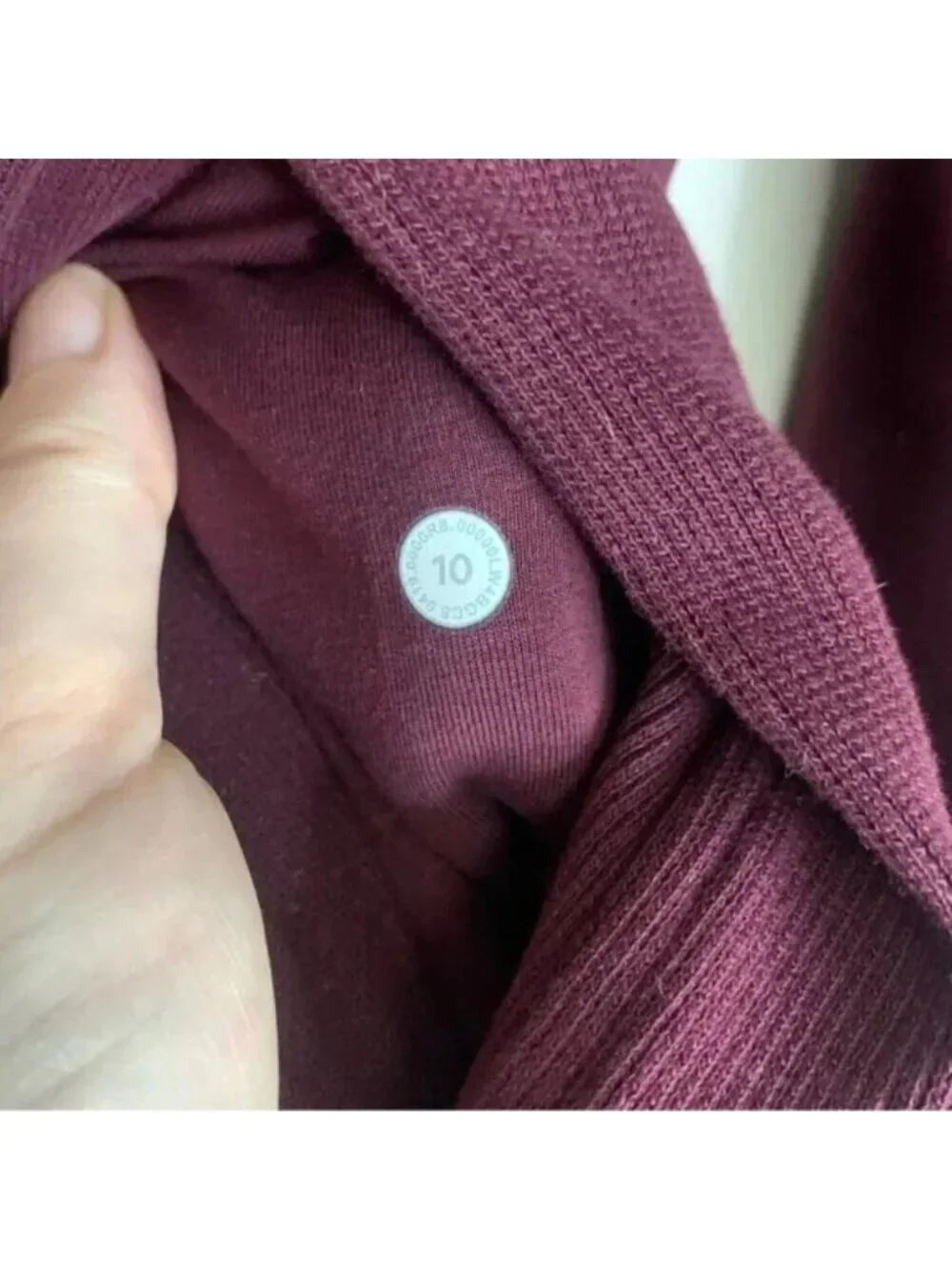 Lululemon Radiant Jacket II Cassis Athletic High Neck Cotton Fleece 10